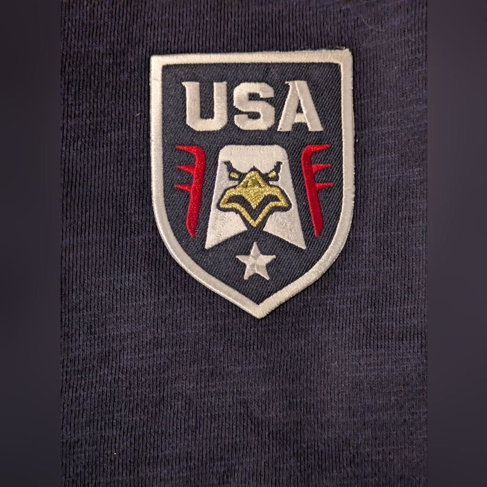 Under Armour USA Bomber Jacket | Zip Up | Navy Red | Youth XL / Adult Small